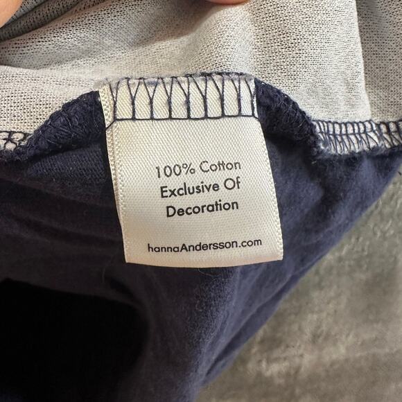 Hanna Andersson Blue Lift Flap Shark T-Shirt 100% Cotton Size 140cm 10-12Y - Picture 6 of 7